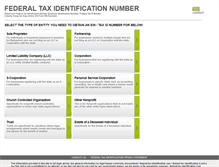 Tablet Screenshot of federal-tax-identification.com